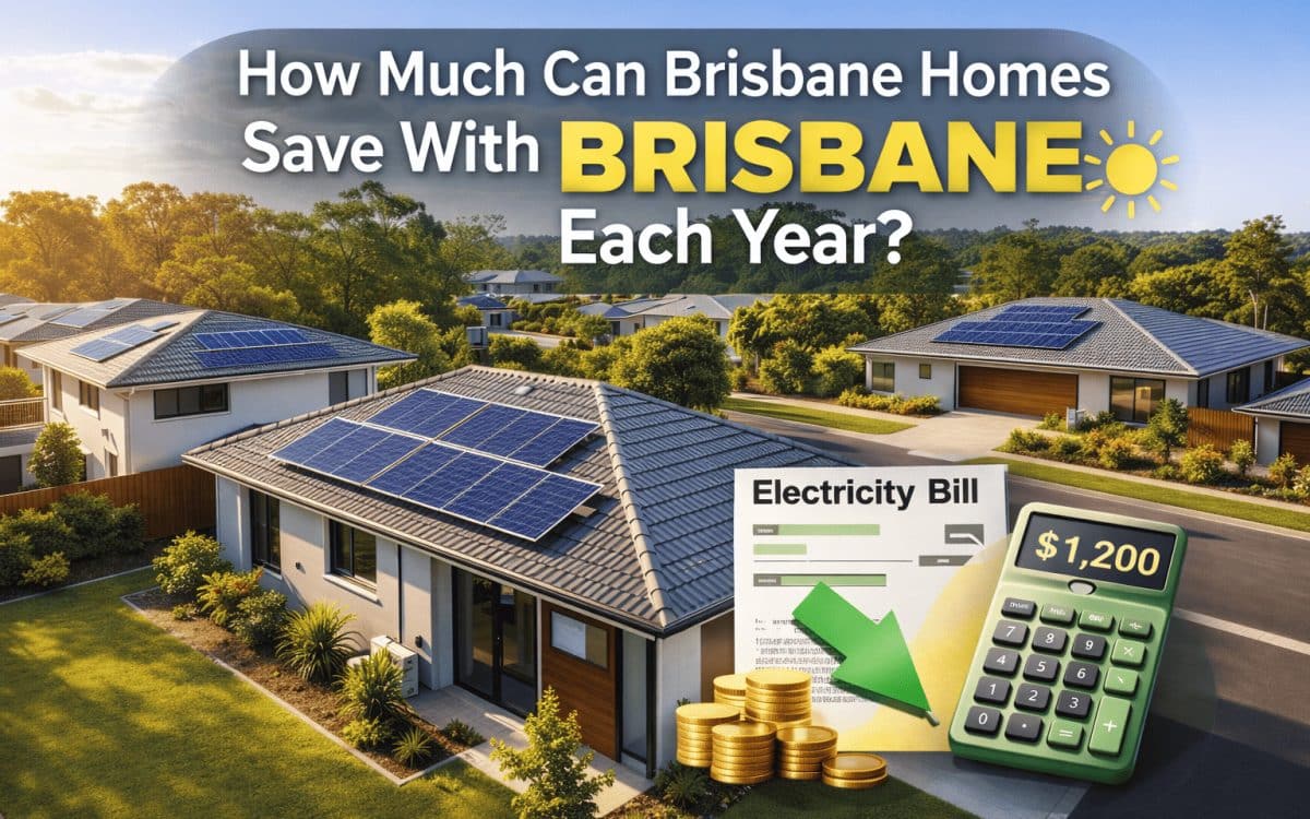 how much can Brisbane homes save with solar rooftop energy savings chart