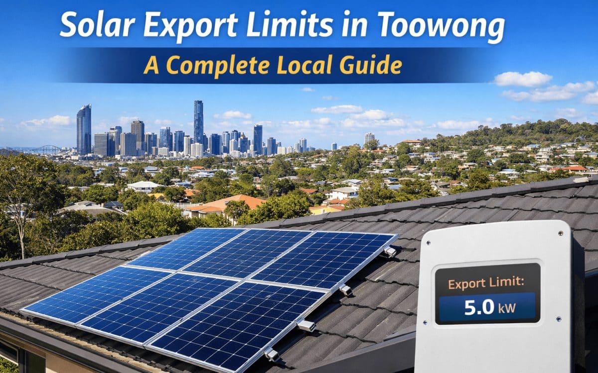 solar export limits in Toowong rooftop solar grid connection home