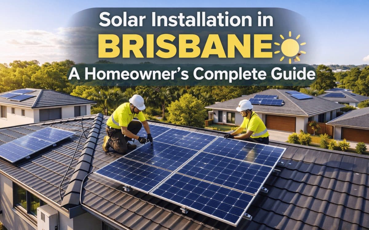 solar installation Brisbane rooftop solar panels residential home