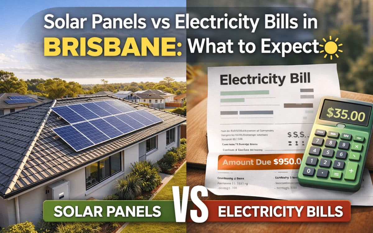 solar panels vs electricity bills Brisbane comparison rooftop solar savings chart