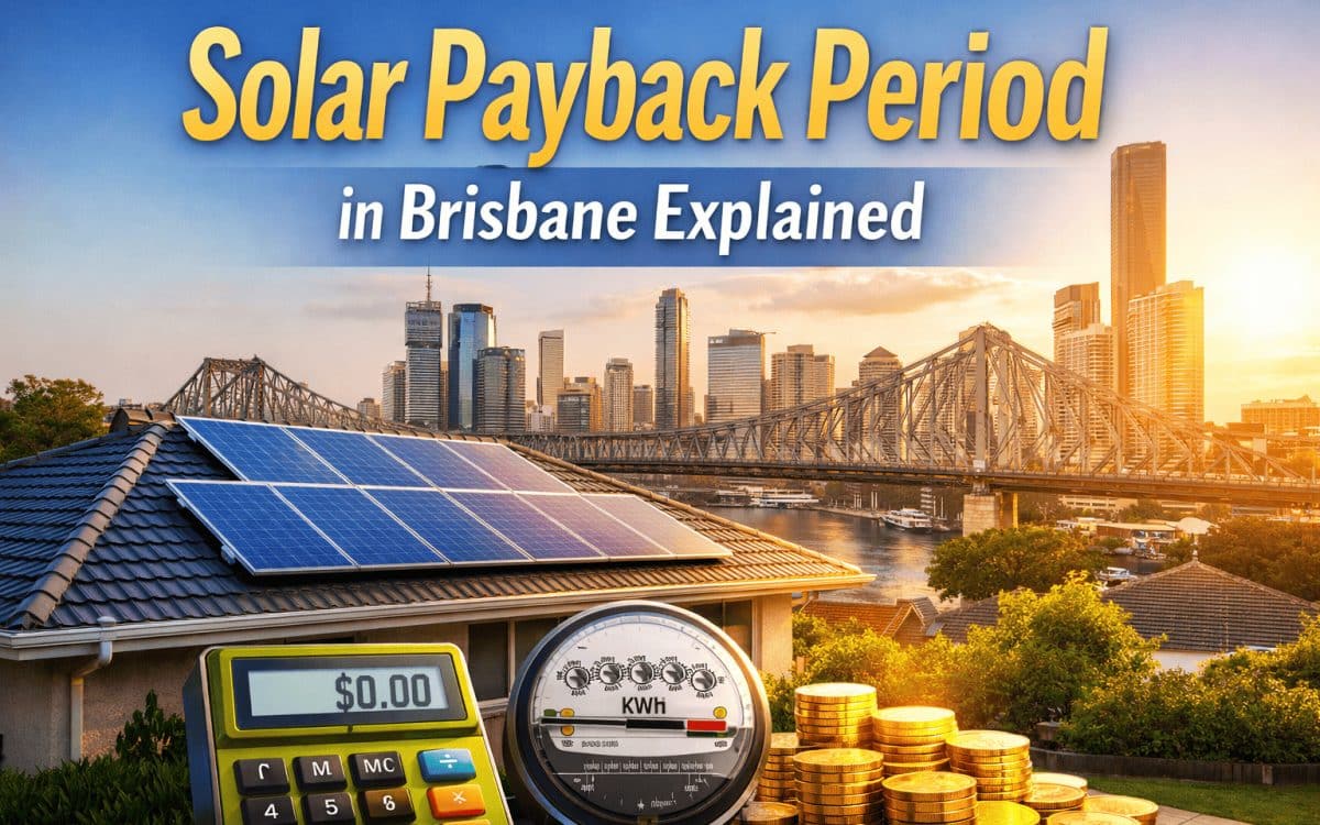 solar payback period Brisbane rooftop solar savings chart home
