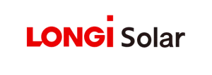 LONGi Solar high-efficiency solar panel manufacturer logo.