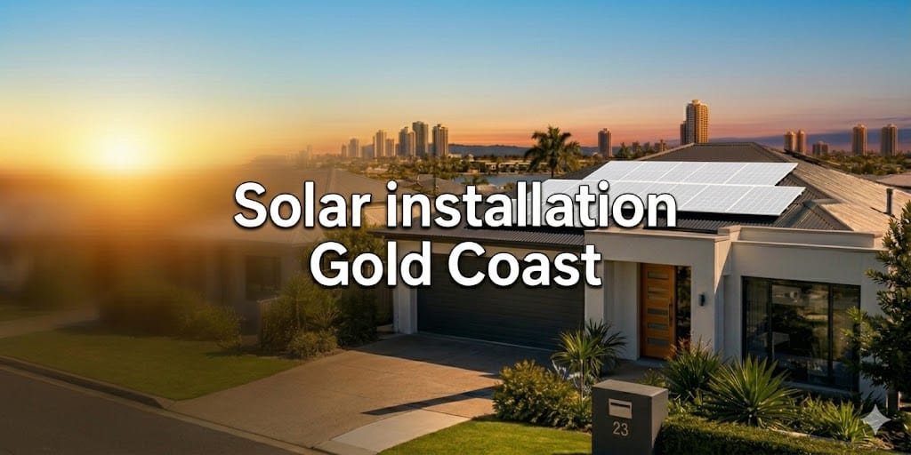 solar installation Gold Coast rooftop solar panels Robina home