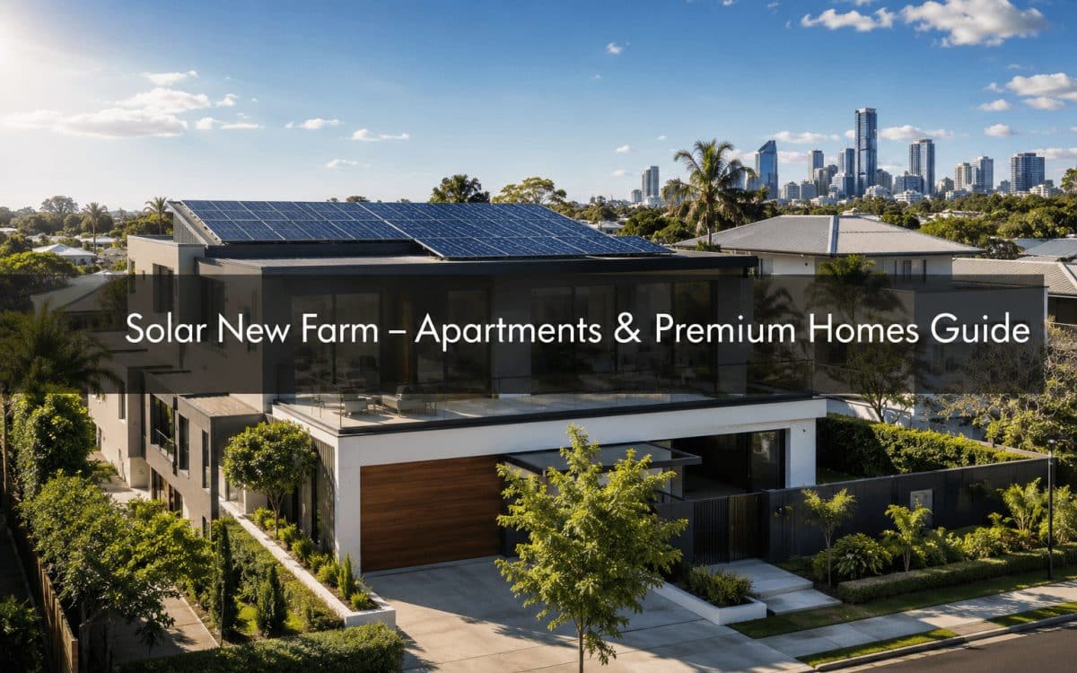 Solar New Farm installation on luxury home in Brisbane suburb