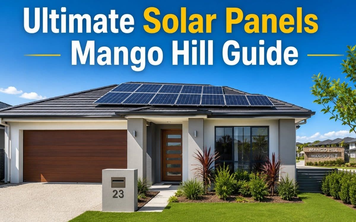 Solar panels installed on a modern home in Mango Hill Brisbane