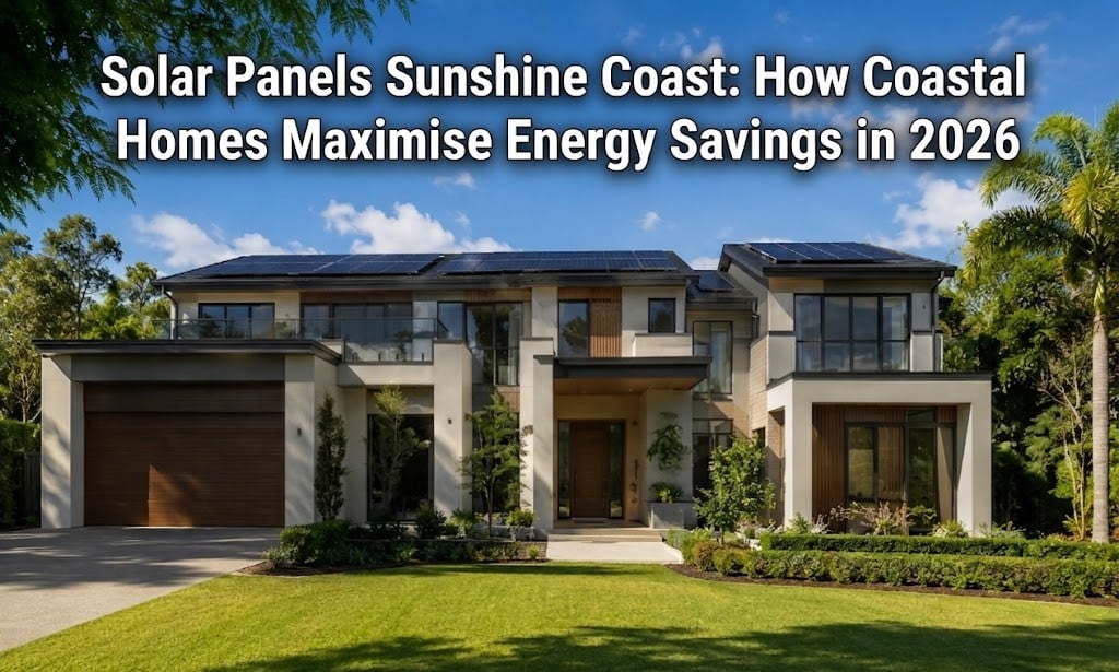 solar panels Sunshine Coast rooftop installation coastal home