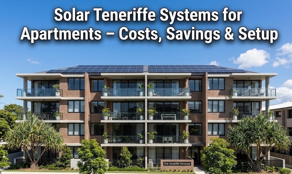 Solar Teneriffe installation on apartment building in Brisbane