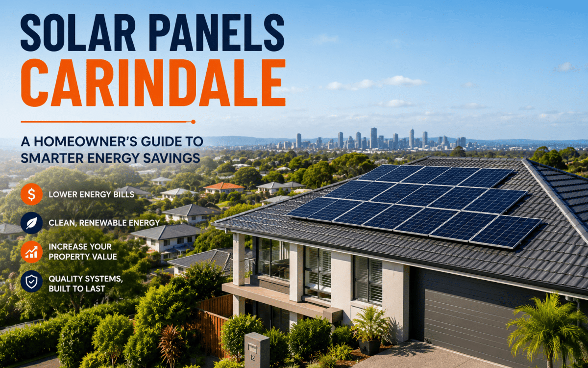 Modern home with rooftop solar panels in Carindale QLD installed by Connect Energy