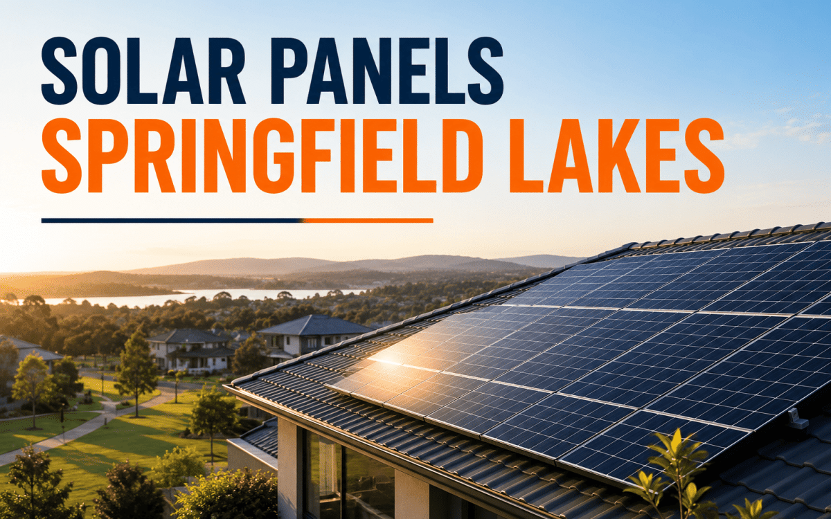Solar panels on a modern home in Springfield Lakes QLD by Connect Energy